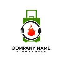 food bag logo template illustration design vector