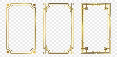 Vintage frame elegant frames set vector