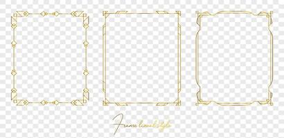 Vintage frame elegant frames set vector