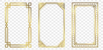 Vintage frame elegant frames set vector