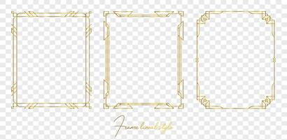 Vintage frame elegant frames set vector