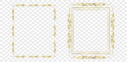 Vintage frame elegant frames set vector