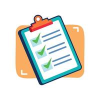 Checklist Concept Illustration for Project Management and Productivity vector