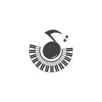 piano icon template vector