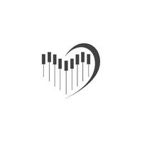 piano icon template vector