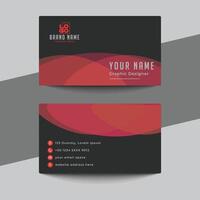Clean style modern business card template vector