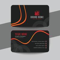 Abstract business card template vector