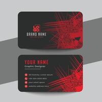 Clean style modern business card template vector