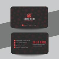 Abstract business card template vector