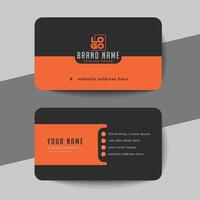 Professional and Minimalist Business Card Design vector