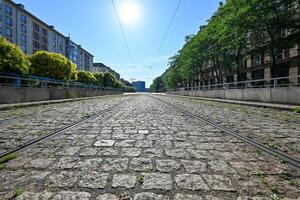 tranvía pista - Dresde, Alemania foto