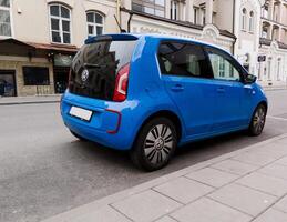 Lithuania, Vilnius, April 4, 2024 - Volkswagen e-up photo