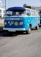 Minsk, Belarus, March 29, 2024 - Legendary Volkswagen T2 photo