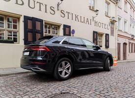 Lithuania, Vilnius, April 4, 2024 - Rear view of Audi Q8 photo