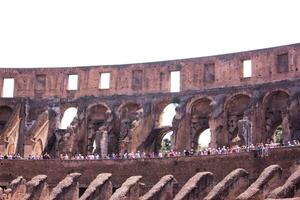 Rome in Italy in August 2010. A view of the Colosseum photo