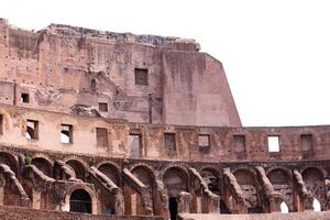 Rome in Italy in August 2010. A view of the Colosseum photo