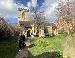 York en el Reino Unido en 30 marzo 2024. un vista de el calles de York foto