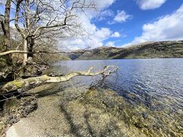 A view of Loch Lomond in Scotland on a sunny day photo