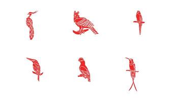 Birds Vectors Icon Set