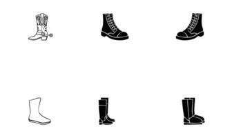 Boots Vectors Icon Set