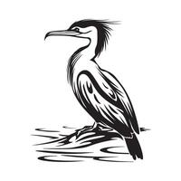 Cormorant Design Art, Icons, and Graphics vector