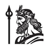 Greek Gods Design Art and Graphics on white background vector