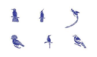 Birds Vectors Icon Set