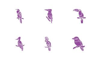 Birds Vectors Icon Set