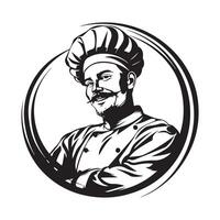 Chef Logo Images Design Art on white background vector