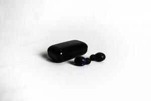 fotografía de un inalámbrico Bluetooth auriculares foto