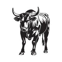 Black Cow Design Images on white background vector