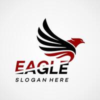 Eagle wings logo design template vector