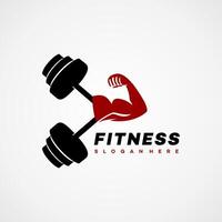 Fitness Center Logo Template Design vector