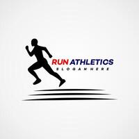 Run Logo design illustration,run logo, icon, template vector