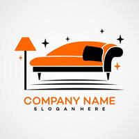 Sofa logo design icon vector