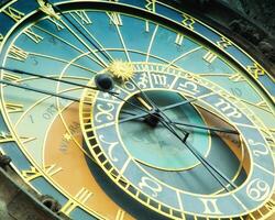 Orloj astronomical clock in Prague in Czech Republic photo