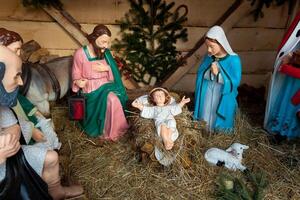 Nativity scene, Munich photo