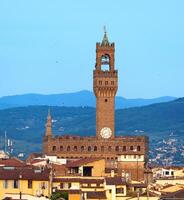 palazzo vecchio en plaza della signoria. florencia, Italia foto