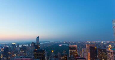 Aerial view of Central park in New york city photo