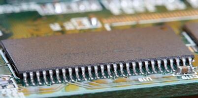 Circuit board with CPU photo