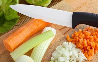 Ceramic knife with soffritto photo