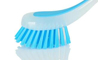 Blue plastic brush photo