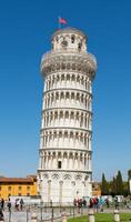 Leaning Pisa tower in Italy photo