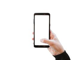Using the camera with a mobile phone. photo