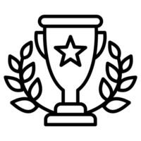 Winning Streak icon line illustration vector