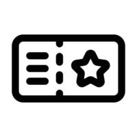 sencillo boleto icono. el icono lata ser usado para sitios web, impresión plantillas, presentación plantillas, ilustraciones, etc vector