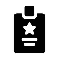 Simple VIP Pass solid icon. The icon can be used for websites, print templates, presentation templates, illustrations, etc vector