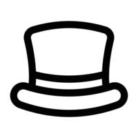 Simple Magic Hat icon. The icon can be used for websites, print templates, presentation templates, illustrations, etc vector