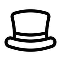 Simple Magic Hat icon. The icon can be used for websites, print templates, presentation templates, illustrations, etc vector