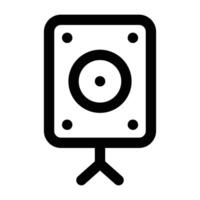 Simple Speaker icon. The icon can be used for websites, print templates, presentation templates, illustrations, etc vector